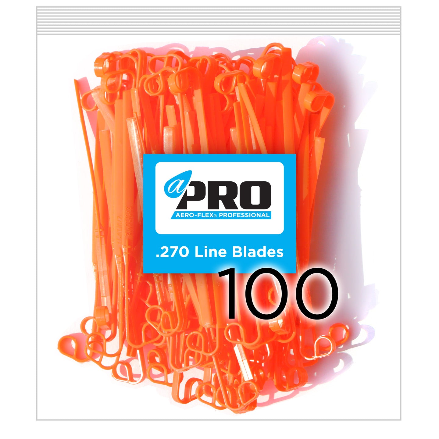 100 Pro .270 Line Blades - Orange (CW Sharp Side Leading)